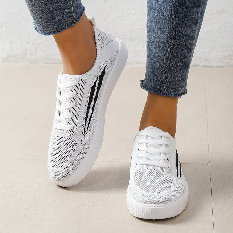 Divatos női légáteresztő hálós cipők nyári lapos női kényelmes platform fűzős alkalmi cipők női tornacipők fűzős