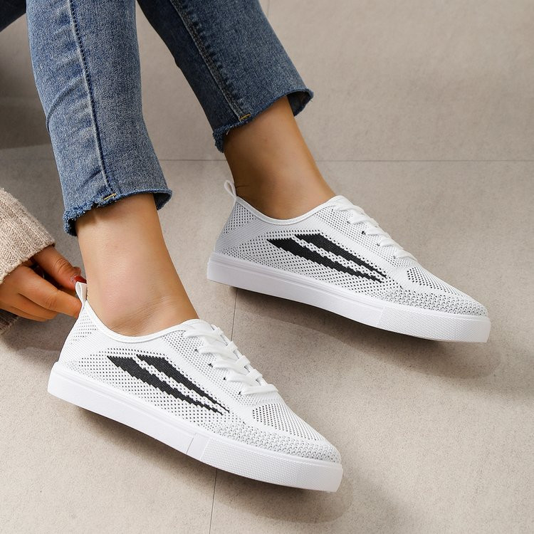 Divatos női légáteresztő hálós cipők nyári lapos női kényelmes platform fűzős alkalmi cipők női tornacipők fűzős