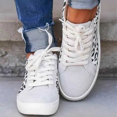 Γυναικεία Ανοιξιάτικα Παπούτσια Νέα Light Slip σε Flat Γυναικεία Casual Παπούτσια Woman Loafers Λευκά αθλητικά παπούτσια Leopard Flats Zapatillas Mujer