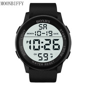 Часовник за жени Мъже Водоустойчив мъжки Relojes Para Hombre Simple Lcd Цифров Хронометър Дата Hot Sell Спортен силиконов ръчен часовник