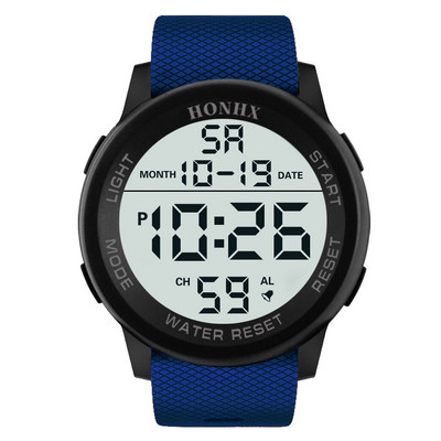 Часовник за жени Мъже Водоустойчив мъжки Relojes Para Hombre Simple Lcd Цифров Хронометър Дата Hot Sell Спортен силиконов ръчен часовник