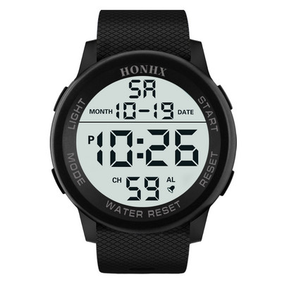 Часовник за жени Мъже Водоустойчив мъжки Relojes Para Hombre Simple Lcd Цифров Хронометър Дата Hot Sell Спортен силиконов ръчен часовник