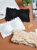 Ημέρα του Αγίου Βαλεντίνου Σέξι καλοκαιρινές γυναίκες Ελαστικό σουτιέν στράπλες Lace Tube Top Bandeau Crop Tank Εσώρουχα χωρίς ραφή με επένδυση Χονδρική