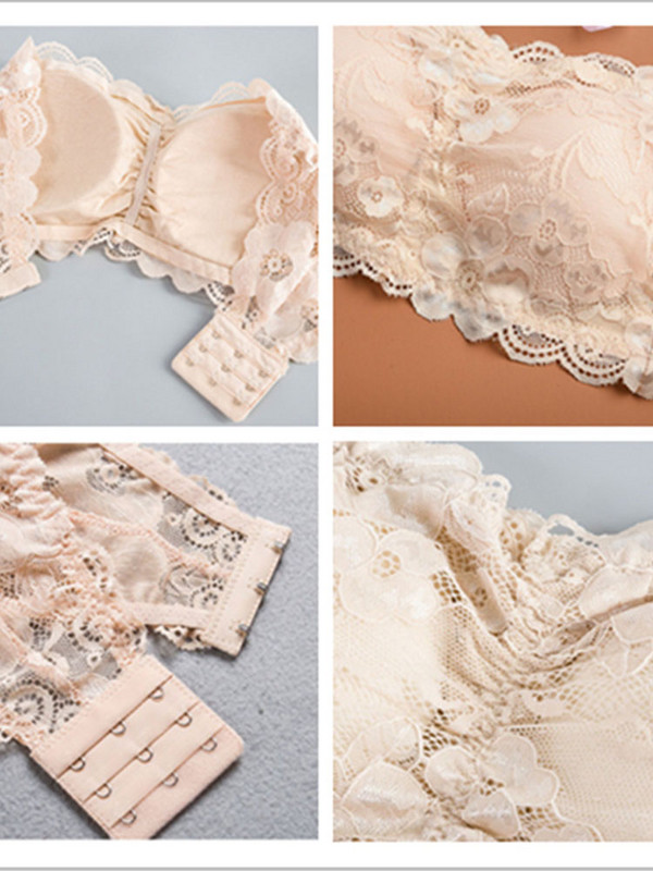 Ημέρα του Αγίου Βαλεντίνου Σέξι καλοκαιρινές γυναίκες Ελαστικό σουτιέν στράπλες Lace Tube Top Bandeau Crop Tank Εσώρουχα χωρίς ραφή με επένδυση Χονδρική