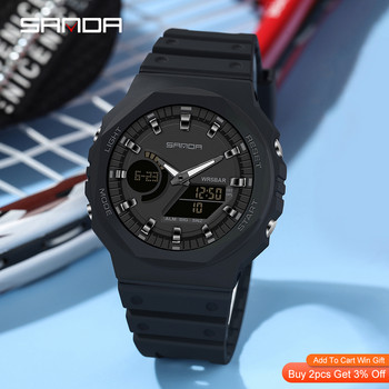 Sanda Νέα Casual ανδρικά ρολόγια 50m αδιάβροχο αθλητικό ρολόι χαλαζία για ανδρικό ρολόι χειρός Digital G Style Shock Relogio Masculino