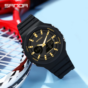 Sanda Νέα Casual ανδρικά ρολόγια 50m αδιάβροχο αθλητικό ρολόι χαλαζία για ανδρικό ρολόι χειρός Digital G Style Shock Relogio Masculino