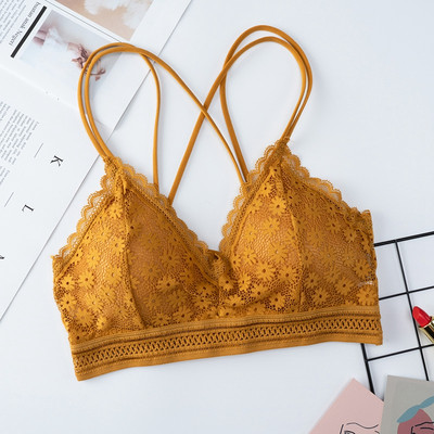 Beauty Back Seksi grudnjak Ženski grudnjak bez čipke Push up donje rublje Podstavljene ženske tanke naramenice Mekano donje rublje