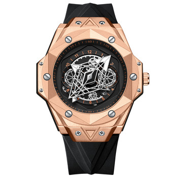 Ανδρικό αθλητικό ρολόι μάρκας πολυτελείας Ρολόγια χαλαζία μοναδικού σχεδιασμού ανδρών Date σιλικόνης αδιάβροχο στρατιωτικό ρολόι Montre Homme