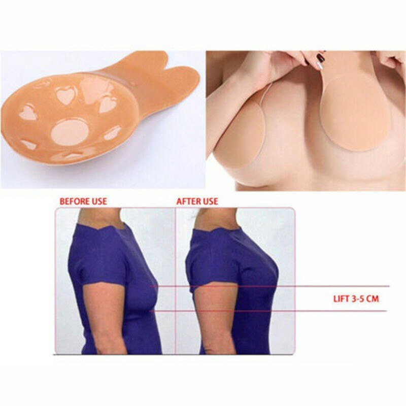 Невидими сутиени без презрамки, самозалепващи се сутиени за зърна, силиконови лепкави сутиени за многократна употреба, повдигане на гърдите, сутиени, подплънки