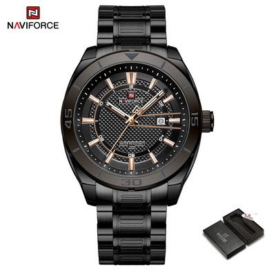 NAVIFORCE brändi käekellad meeste roostevabast terasest rihmaga spordikellad meeste kvartsist veekindlad käekellad meeste kell Relogio Masculino