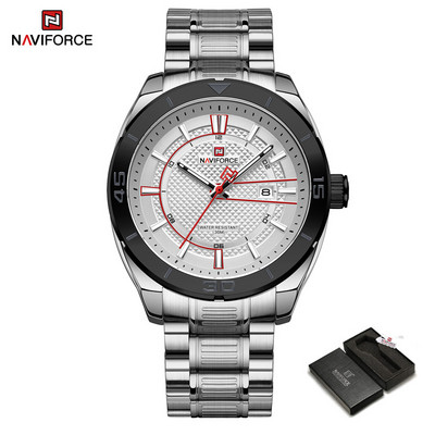 NAVIFORCE brändi käekellad meeste roostevabast terasest rihmaga spordikellad meeste kvartsist veekindlad käekellad meeste kell Relogio Masculino