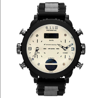 Нов голям мъжки часовник спортен кварцов мъжки ръчен часовник кварцов черен LED дигитален спортен часовник мъжки Relogio Masculino с кутия