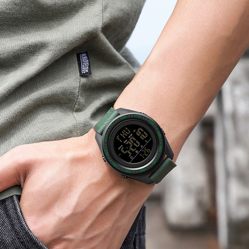 SANDA férfi sportórák 50M vízálló kettős idő visszaszámlálás karóra digitális karóra férfi lépésszámláló óra Relogio Masculino