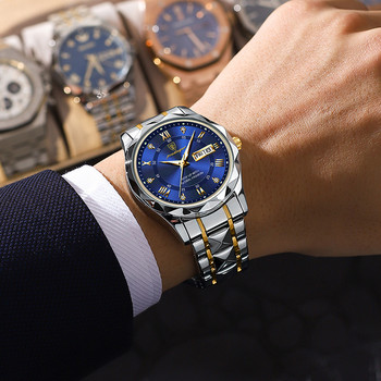 2023 Мъжки кварцови часовници Топ марка Луксозен бизнес Водоустойчив светещ голям циферблат Мъжки ръчни часовници Спортен часовник от неръждаема стомана