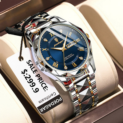 2023. g. Vīriešu kvarca pulksteņi Populārāko zīmolu luksusa biznesa ūdensnecaurlaidīgi gaismas pulksteņi ar lielu ciparnīcu vīriešu rokas pulksteņi sporta nerūsējošā tērauda pulkstenis