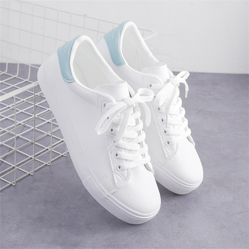 Moteriški Vulcanize Batai Pavasaris Nauji Laisvalaikiai Klasikiniai Vienspalviai Odiniai Batai Moteriški Laisvalaikiai Balti Batai Sportiniai Batai Plokšti batai