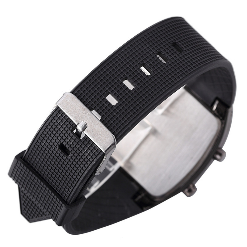 Νέας σχεδίασης Casual ρολόγια Led Cool Car Meter Dial Unisex Μαύρο Flash Dot Matrix Αγωνιστικό Ρολόι Αθλητικό Ρολόι Hot Orologio Uomo