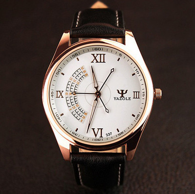 YAZOLE Sport vyriškas laikrodis Madingas odinis kvarcinis laikrodis Prabangus aukščiausios prekės ženklo rankinis laikrodis Vyras Unikalaus dizaino Montre homme relogio