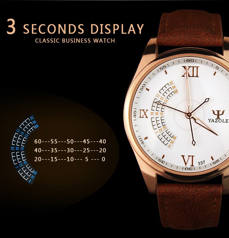 YAZOLE Sport vyriškas laikrodis Madingas odinis kvarcinis laikrodis Prabangus aukščiausios prekės ženklo rankinis laikrodis Vyras Unikalaus dizaino Montre homme relogio