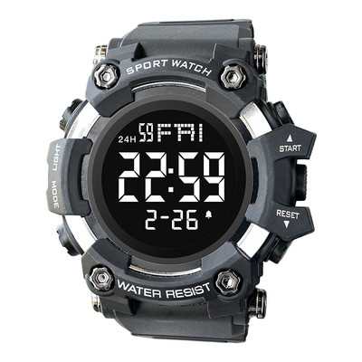 SHIYUNME muški digitalni sportski sat vodootporan štoperica odbrojavanje vremena alarm gumeni remen ručni sat za studente