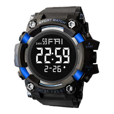 SHIYUNME muški digitalni sportski sat vodootporan štoperica odbrojavanje vremena alarm gumeni remen ručni sat za studente