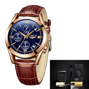 Relogio Masculino LIGE Ανδρικό ρολόι στρατιωτικού αθλητικού ρολόι κορυφαίας μάρκας πολυτελείας Ανδρικό ρολόι χαλαζία ανδρικό από πλήρες ατσάλι Casual Business χρυσό ρολόι