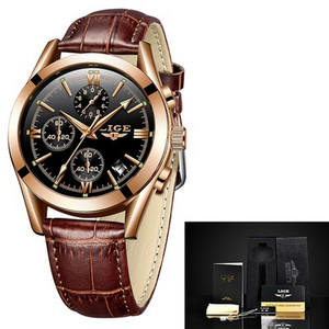 Relogio Masculino LIGE Ανδρικό ρολόι στρατιωτικού αθλητικού ρολόι κορυφαίας μάρκας πολυτελείας Ανδρικό ρολόι χαλαζία ανδρικό από πλήρες ατσάλι Casual Business χρυσό ρολόι