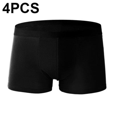 4 ks/sada pánskych bavlnených boxeriek, pohodlné pánske spodné prádlo, pánske šortky, boxerky, veľká veľkosť, pánsky calzoncillo hombre