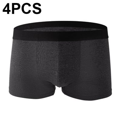 4 ks/sada pánskych bavlnených boxeriek, pohodlné pánske spodné prádlo, pánske šortky, boxerky, veľká veľkosť, pánsky calzoncillo hombre
