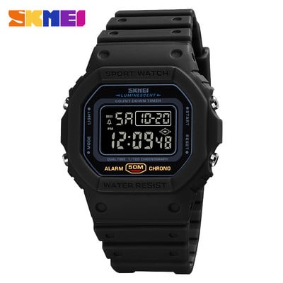 SKMEI 1628 Digitalni sportski sat Muški 2 Time Count Down Muški ručni satovi Modni retro muški satovi reloj hombre