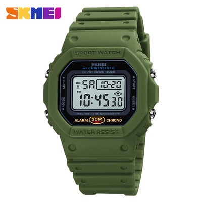 SKMEI 1628 Digitalni sportski sat Muški 2 Time Count Down Muški ručni satovi Modni retro muški satovi reloj hombre