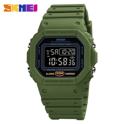 SKMEI 1628 Digitalni sportski sat Muški 2 Time Count Down Muški ručni satovi Modni retro muški satovi reloj hombre