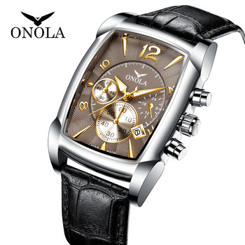 Ανδρικό ρολόι ONOLA 2021 Νέα επιχείρηση μόδας Ανοξείδωτα ρολόγια χαλαζία ανδρικά πολυτελή Κορυφαία μάρκα Δερμάτινο ανδρικό ρολόι