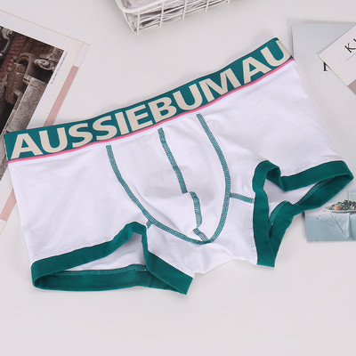 Aussiebum férfi boxer légáteresztő pamut fehérnemű fiúnadrág kényelmes derék alsónemű