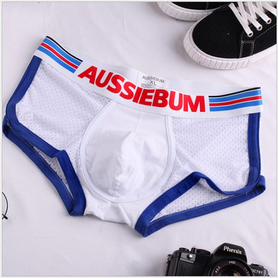 Aussiebum férfi boxer légáteresztő pamut fehérnemű fiúnadrág kényelmes derék alsónemű