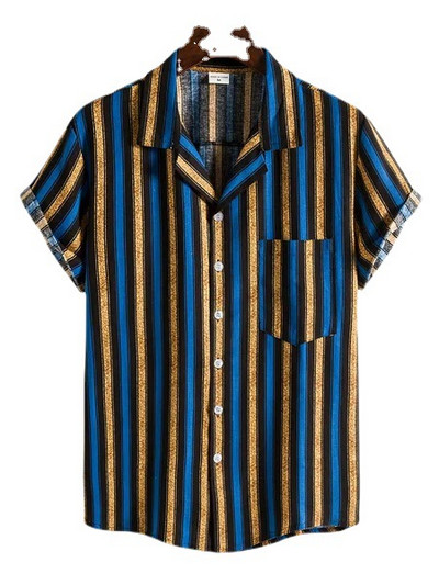 Jauni 2022. gada vasaras ikdienas karstā izpārdošana, apdrukāti havajiešu krekli vīriešu brīvdienām pie jūras, Harajuku lielizmēra