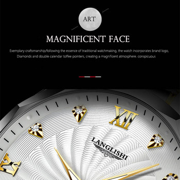 LANGLISHI Ανδρικά ρολόγια από ανοξείδωτο ατσάλι 2023 Fashion Νέο Ροζ χρυσό ρολόι χειρός Αδιάβροχα φωτεινά ρολόγια χαλαζία Relogio Masculino