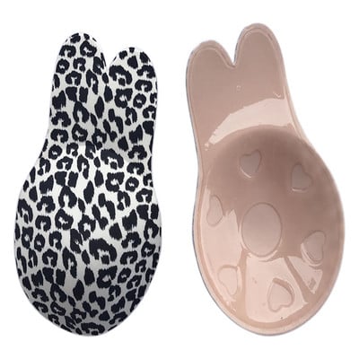 Moteriškos liemenėlės, skirtos lipnioms silikoninėms, be petnešėlių nematomos liemenėlės, daugkartinio naudojimo lipnios krūtinės pakeliamosios juostos Kawaii Rabbit liemenėlės pagalvėlės