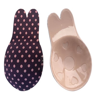 Moteriškos liemenėlės, skirtos lipnioms silikoninėms, be petnešėlių nematomos liemenėlės, daugkartinio naudojimo lipnios krūtinės pakeliamosios juostos Kawaii Rabbit liemenėlės pagalvėlės