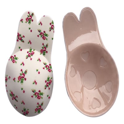 Moteriškos liemenėlės, skirtos lipnioms silikoninėms, be petnešėlių nematomos liemenėlės, daugkartinio naudojimo lipnios krūtinės pakeliamosios juostos Kawaii Rabbit liemenėlės pagalvėlės