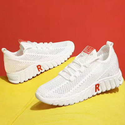 2022 m. Nauji laisvalaikio sportbačiai moteriški batai tinkliniai minkštu padu bėgimo batai platforma sportiniai batai moteriai Patogūs lengvi, kvėpuojantys batai