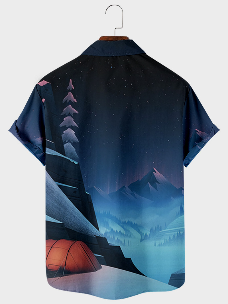 2022 m. „Summer Elements“ vyriški laisvalaikio marškinėliai trumpomis rankovėmis, 3D spausdinimo kišenėmis su snaigėmis plius dydžio paplūdimio marškinėliai