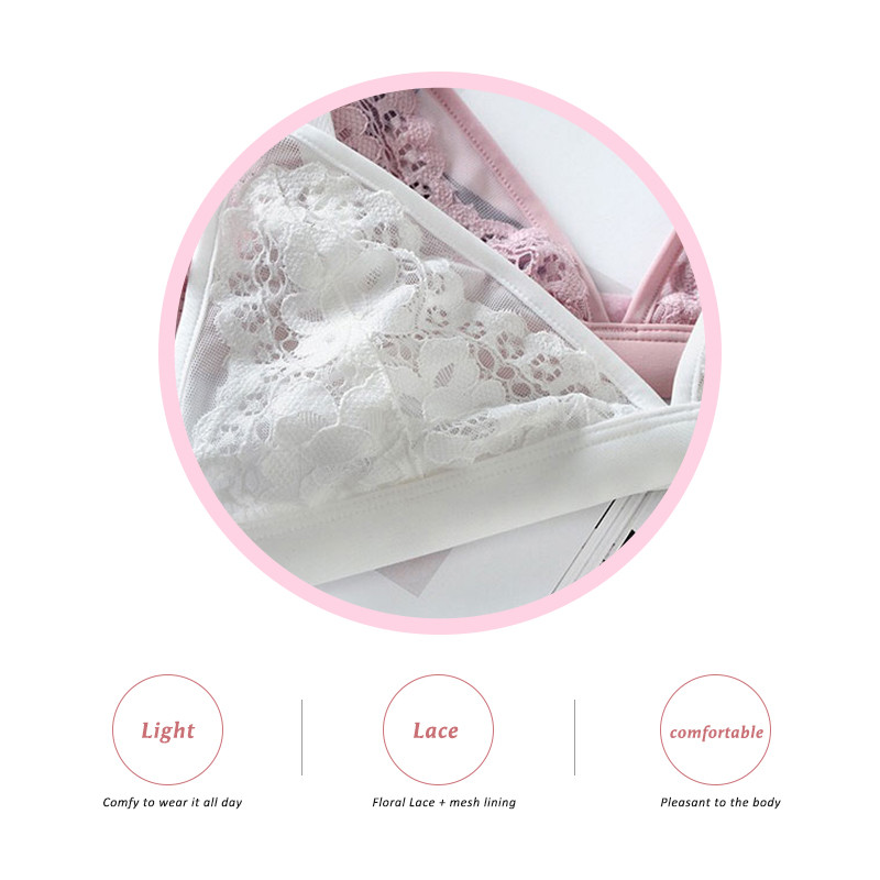 Tüdrukute pits Bralette Seksikas tikandid Lilledega poolläbipaistev rinnahoidja Naiste aluspesu Rinnahoidja ilma traadita Õmblusteta pesu