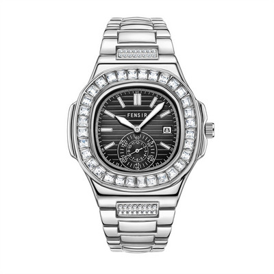 Vīriešu luksusa zīmola biznesa sporta pulksteņi mans neparastās modes eksakts kvarca tērauda pulkstenis vīriešiem rokas pulksteņu pasūtījumi reloj hombre