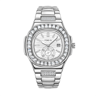 Vīriešu luksusa zīmola biznesa sporta pulksteņi mans neparastās modes eksakts kvarca tērauda pulkstenis vīriešiem rokas pulksteņu pasūtījumi reloj hombre