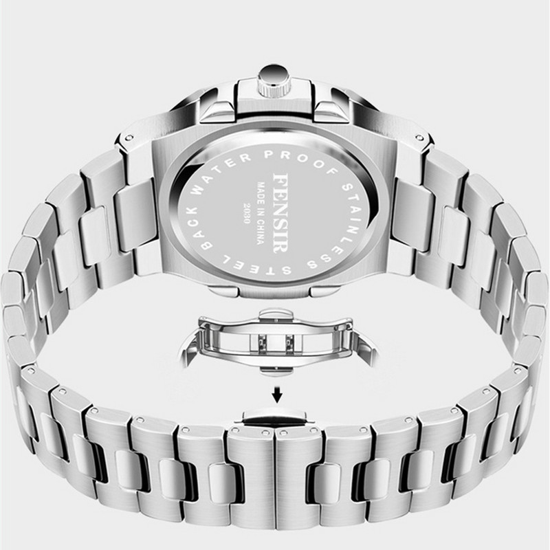 Vīriešu luksusa zīmola biznesa sporta pulksteņi mans neparastās modes eksakts kvarca tērauda pulkstenis vīriešiem rokas pulksteņu pasūtījumi reloj hombre