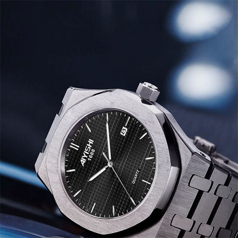 Ehtsa kaubamärgiga meeste käekell, roostevabast terasest käekell, võitmatu Noctilucent Function, meeste kõrgeim kell Relogio käekellale Man K269