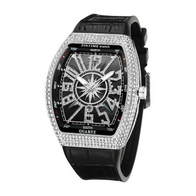 Tippbrändi Luksuskell Meeste Klassikaline Tonneau Case Calendar Kvartskell meestele Meeste Kell Hombre Relogio Masculino Drop Shipping