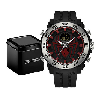 SANDA Vīriešu militārie pulksteņi Modes sporta pulksteņi Analogie elektroniskie LED rokas pulksteņi vīriešiem Pulkstenis Relogio Masculino Ūdensizturīgs 50 M