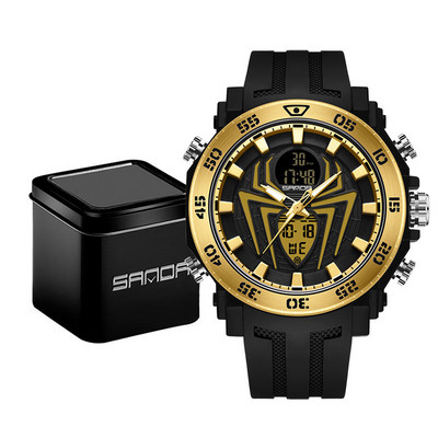 SANDA Vīriešu militārie pulksteņi Modes sporta pulksteņi Analogie elektroniskie LED rokas pulksteņi vīriešiem Pulkstenis Relogio Masculino Ūdensizturīgs 50 M
